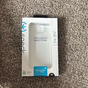 Speck Presidio Perfect-Clear Case for iPhone 15